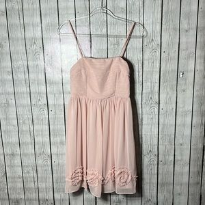 LC Lauren Conrad Bandeau Pink Dress Size 4